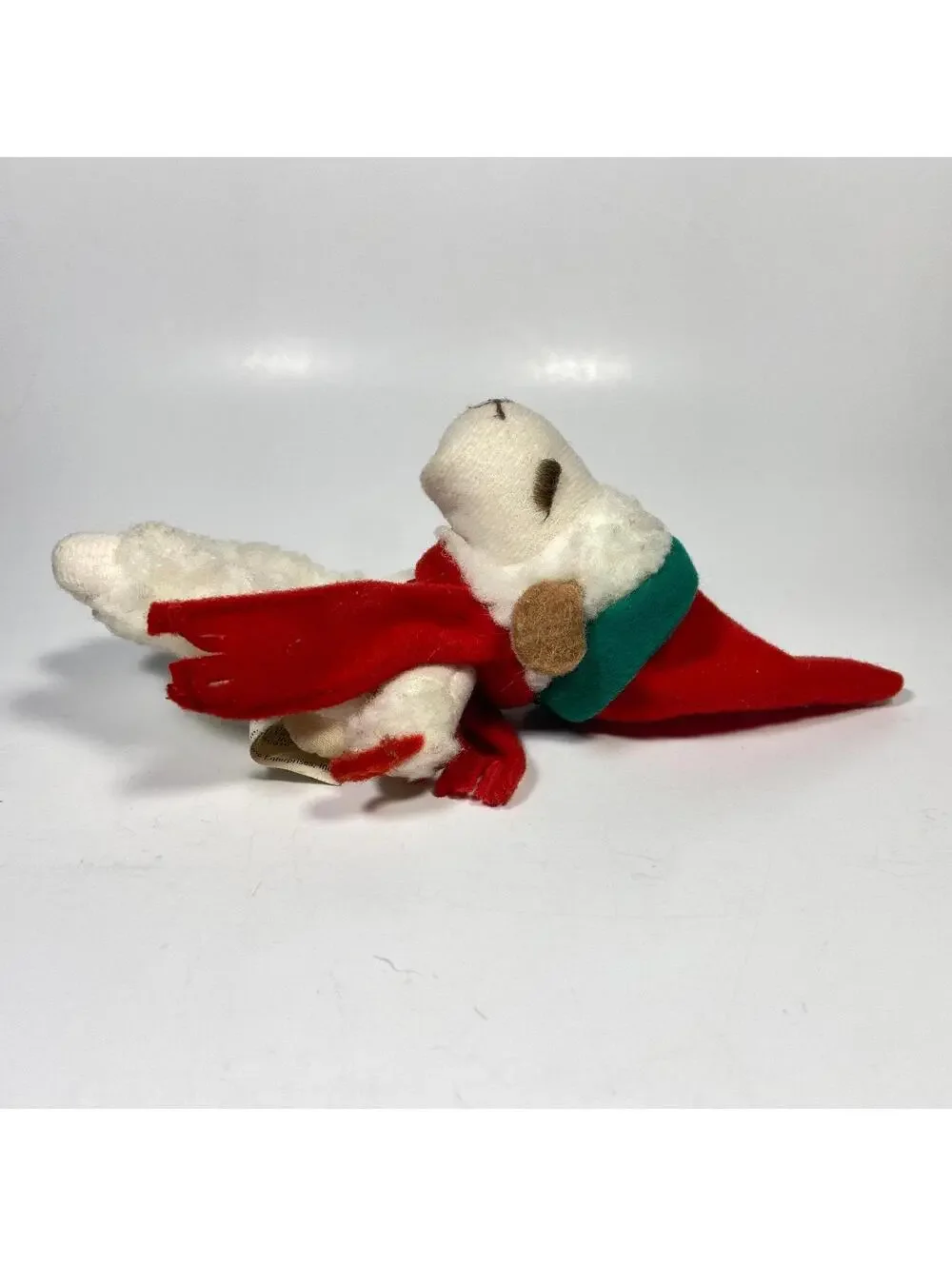5” 1995 Avon Shari Lewis Lamb Chop Christmas Finger Puppet Plush